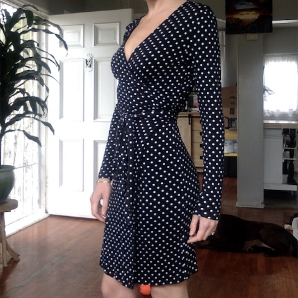 Polka Dot Wrap Dress